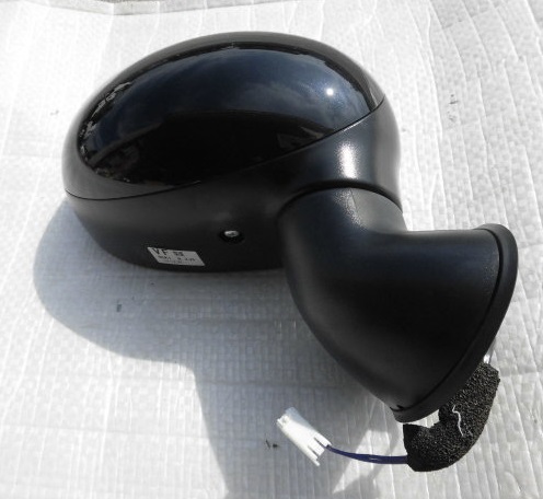 即決即日発送可能!ラパンHE22Sドアミラー右サイドミラーZJ3アルトラパン85K1右バックミラーLapin黒拍卖