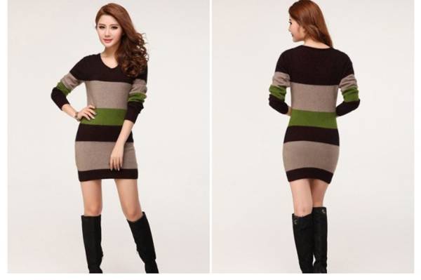 ★新品値引き/着心地の良いカシミヤ混・シルクチュニック M 緑拍卖