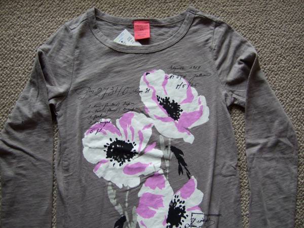 J.CREW crewcuts 長袖 Tシャツ フラワー USA:4/5(100-115) NY直輸入拍卖