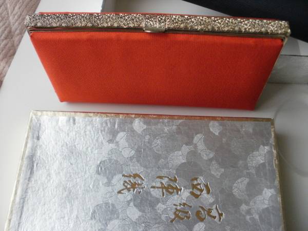 ★★★★★★★        高級  西陣織         バッグ         オレンジ色        ★★★★★★★拍卖