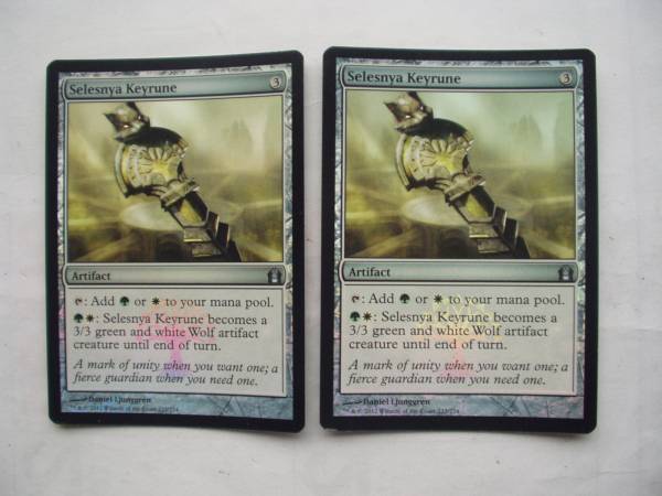 バイン MTG セレズニアの魔鍵/Selesnya Keyrune foil 英語2枚拍卖
