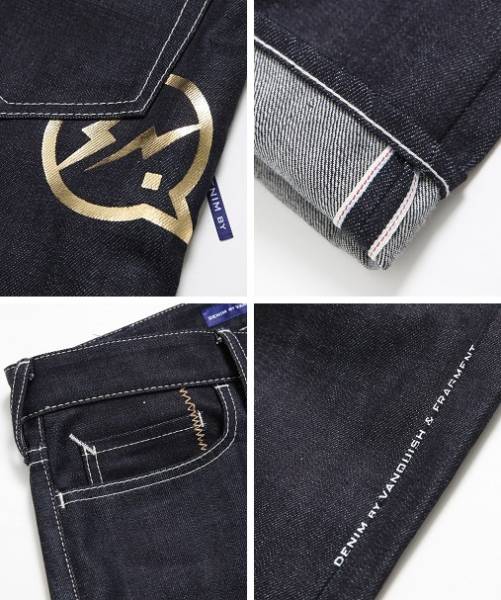 新品未使用VFP2028 w34日本製Made in Japan【DENIM BY VANQUISH & FRAGMENTノンウォッシュレギュラーストレートデニム】藤原ヒロシゴールド拍卖