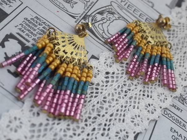 ★新入荷★真鍮&ビーズピアス拍卖