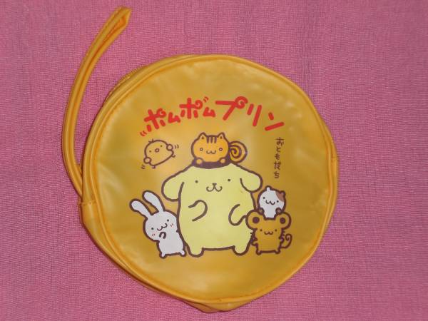 ☆激レア!カワイイ♪ 2000年 サンリオ ポムポムプリン キャラクター丸型ポーチ☆拍卖