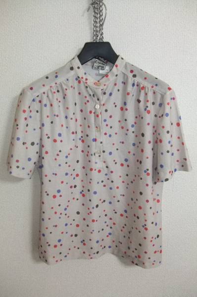 ☆☆送料無料☆☆レディース古着★ブラウスシャツ★カラフル★半袖★M★ビンテージ☆z20拍卖