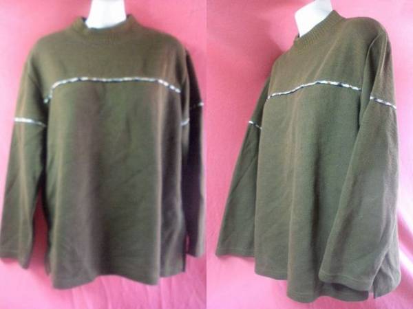 USED ONE AND HALF トップス サイズL モスグリーン拍卖