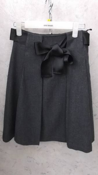 IMAGE(イマージュ)リボンベルトボックススカート☆サイズ58拍卖