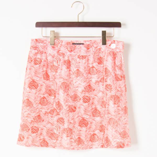 美品 APC アーペーセー ミニスカート 赤/白 シルク S マルタン拍卖