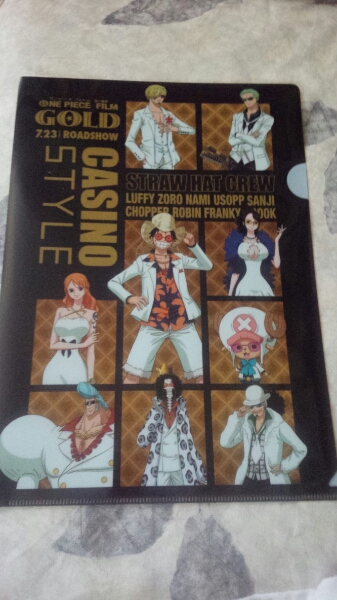 【41】ワンピース●クリアファイル●GOLD●拍卖