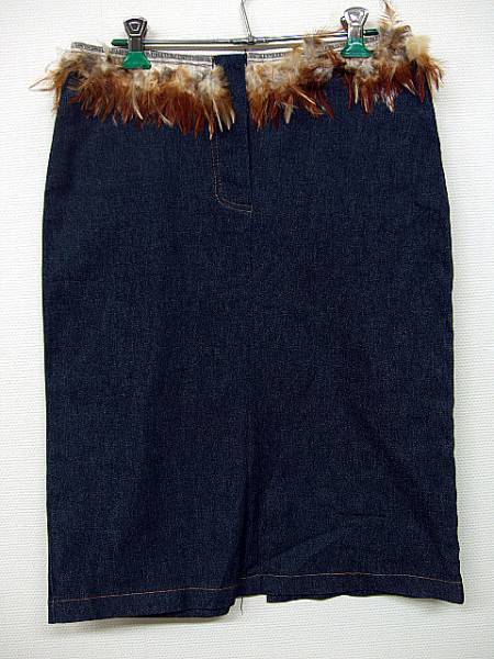 ◆BEL AiR PARIS◆デニムスカート◆羽付き◆拍卖