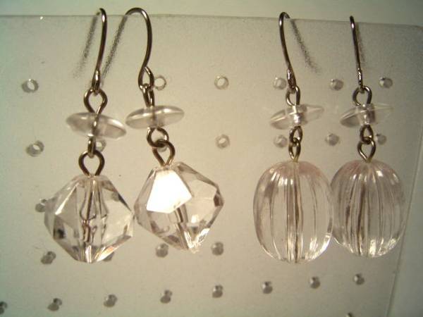 クリアカラーピアス☆2ペアセット拍卖