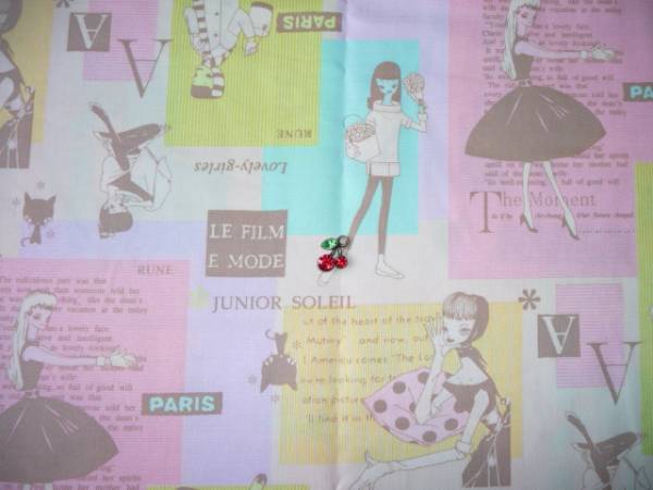 即決★レア内藤ルネモデルパステルはぎれ☆昭和レトロ女の子ドールブライス拍卖