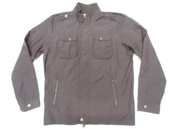 新品 GAS ガス ブラウンナイロンジャケット拍卖