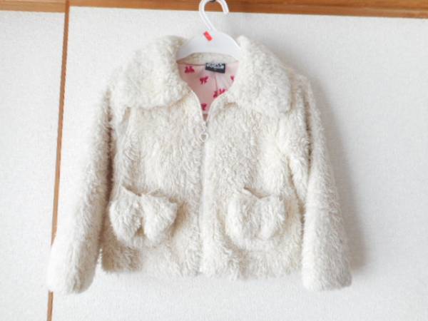 ★美品★ポケットにリボン・フワフワっとしたジャケット・コート拍卖