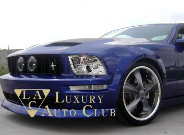 05-09 フォード マスタング プロジェクターヘッドライト LED クロ-ムメッキ ブラックハウジング エアロ 外装カスタム拍卖