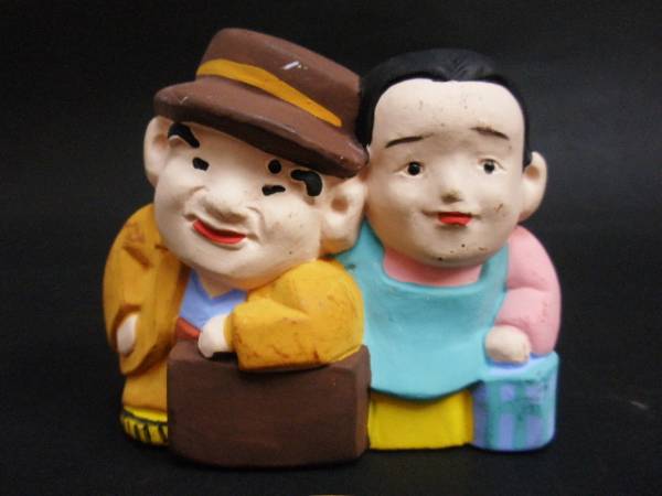 珍品!男はつらいよ□彡寅さん&さくら(渥美 清、倍賞千恵子)土鈴拍卖