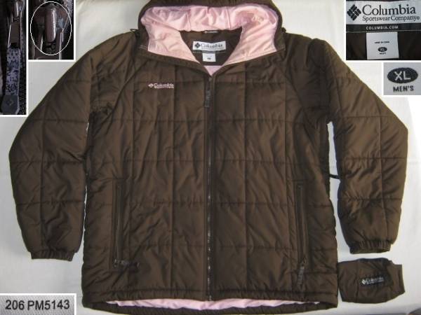 ★古着 2006-2007年モデル Columbia KHUMBU GLACIER JACKET コロンビア キュンブーグレイシャージャケット XL 茶ピンク 中綿 PM5143-206★拍卖