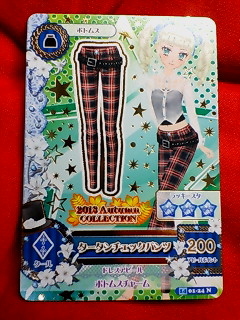 アイカツ 2014 第1弾 タータンチェックパンツ 01-24N拍卖