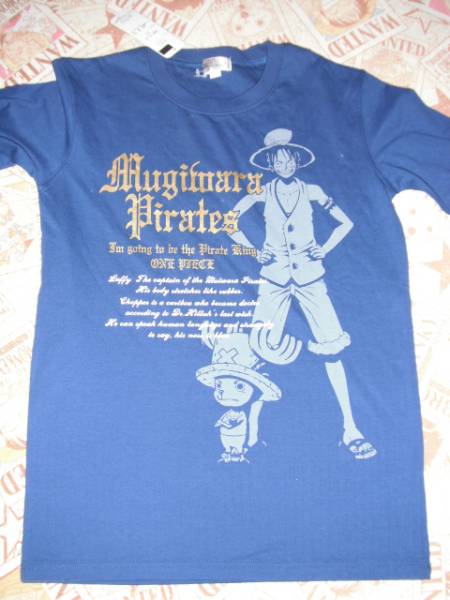 ◇新品!ワンピース両面プリント長袖Tシャツ青160cm◇拍卖