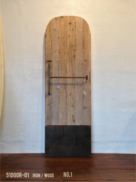 (商品説明必読・発送日注意) AD-CMN ドア 木製ドア 古材 アイアンドアバー ドア ドアー 扉 ガラス 新築 リノベーション拍卖