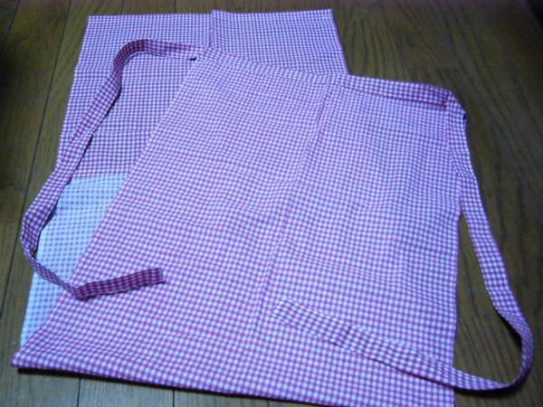 ふんどし 褌おしめ 白ピンクチェック 布地薄い 手作り品 水色も出品中 未使用拍卖
