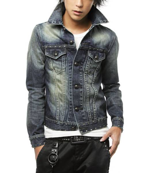 新品未使用VJJ4015サイズL【VANQUISHヴィンテージスタッズトラッカージャケット TYPE-Cト】Gジャン デニム拍卖