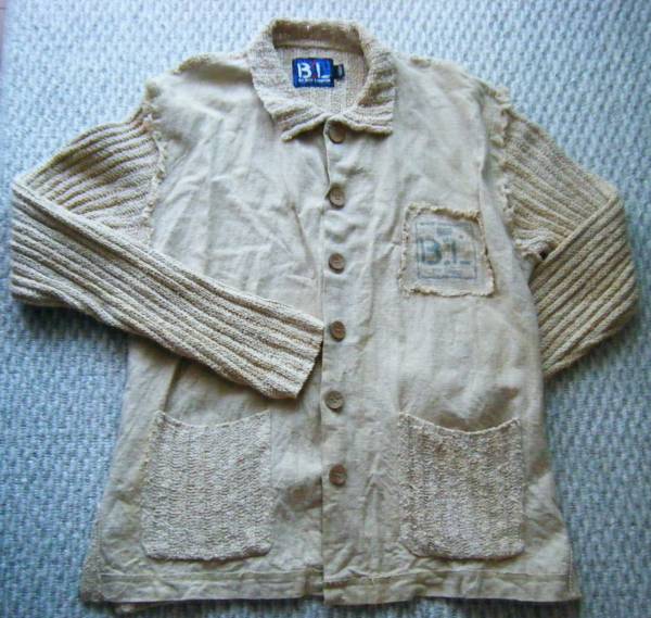 BOY LONDON ボーイロンドン リネンカーディガン Lサイズ ベージュ系拍卖