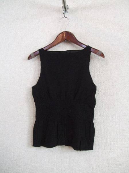 JILLSTUART黒ウエストゴム入りノースリーブ(USED)11915)拍卖