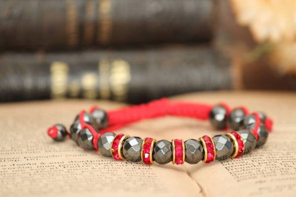 ◆ヘマタイト&ロンデルシャンバラブレスレットA拍卖