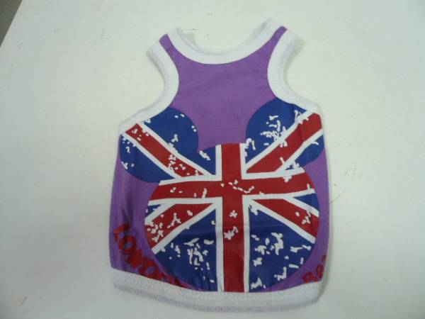 ⑦号★送料無料・ネコポス便★中型犬(S)ワンTタンク ロンドンベア 紫拍卖