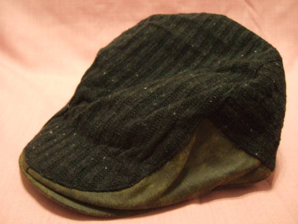 s横浜最新 男女兼用春秋冬物ニットハンチング黒 送料300円ξhaξ ξ4s拍卖