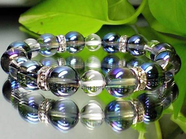 爽やか色合い☆アクアオーラブルー・水晶クリスタル拍卖