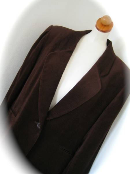 美品Bruges 濃茶 素敵なジャケット 大きめ9号拍卖