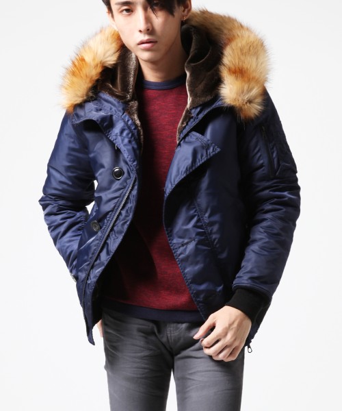 新品未使用VJJ2171サイズL【VANQUISH N-2Bミリタリージャケットネイビー】フライト N-3B M-65 MA1 アウター メンズ 紳士 上着拍卖