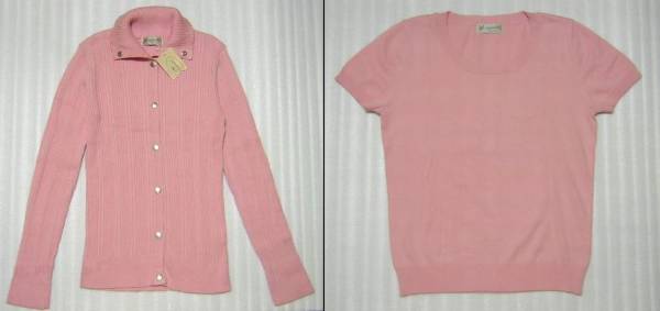 タグ付き・未使用◆アリスバーリー/ニットアンサンブル◆Lピンク/長期保管品拍卖
