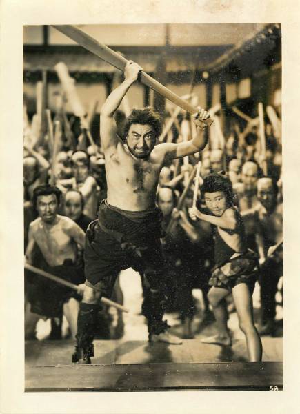 p21358片岡千恵蔵植木基晴内田吐夢『逆襲獄門砦』スチル拍卖