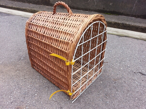 ビンテージ キャリーバッグ ペット 犬 籠 バスケット拍卖
