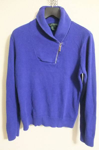 ☆☆送料無料☆Ralph Lauren★ローレン★ショールカラージップニット★M★z20拍卖