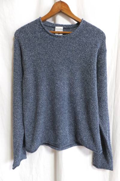 ☆☆送料無料☆☆Columbia☆長袖透かし編みニットソー☆ブルー☆ウーマンM☆z20拍卖