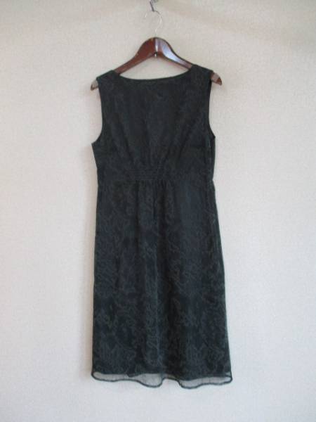 PowerFlower緑プリント入ノースリーブワンピ(USED)70116)拍卖