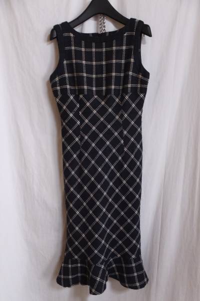 ☆☆送料無料☆☆組曲KUMIKYOKU SIS☆チェック柄ワンピース☆マーメイド☆z20☆拍卖
