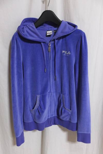 ☆☆送料無料☆☆FILAスポーツ☆光沢パイル地ジップパーカー☆S☆ラメ☆z20☆拍卖