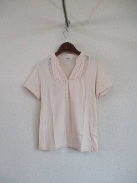 NATURALBEAUTYBASICピンク半袖カットソー(USED)61016②)拍卖