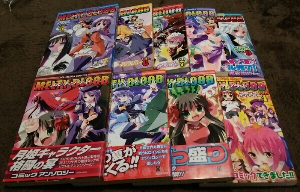 ★MELTY BLOOD コミックアンソロジー★1~9巻(初版)(5冊帯)★拍卖