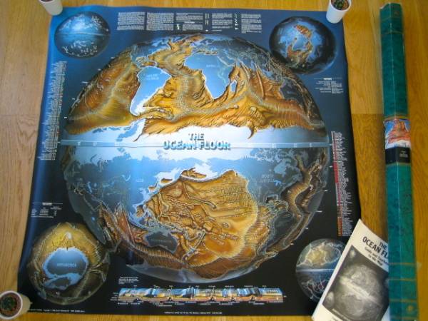 レア1985'sTHE OCEAN FLOOR Guide and Tourbook to the Map拍卖