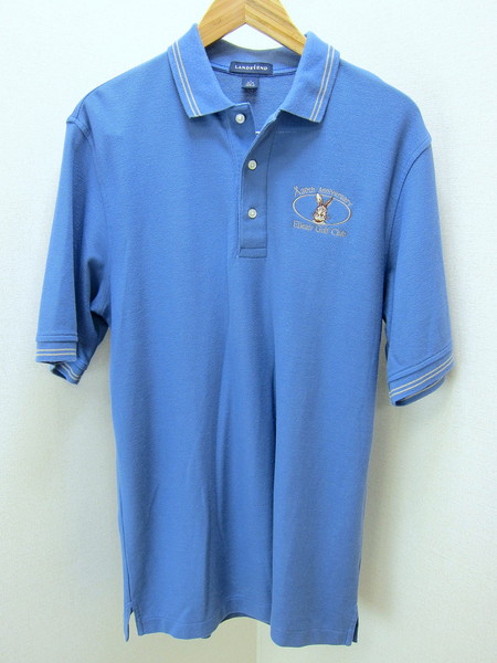 ランズエンド ☆ LANDS END GOLF ポロシャツ ロゴ刺繍◎ ライトブルー S 春夏 ゴルフに最適♪ 大人カジュアル アメカジ 普段着にも◎■#F拍卖