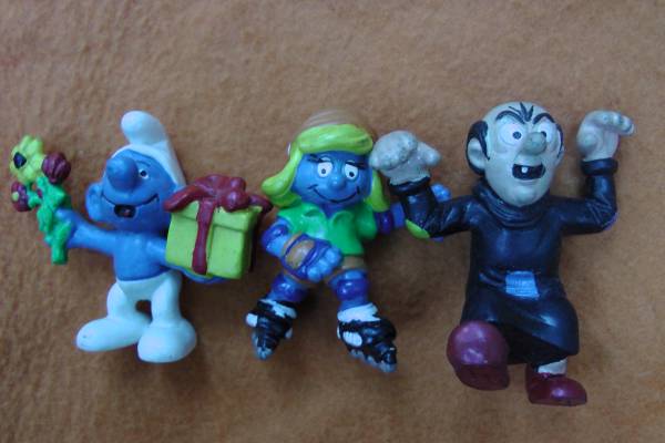 スマーフ 人形3個セット拍卖