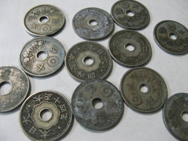 10銭 硬貨 ステン銀 12枚 NO15拍卖