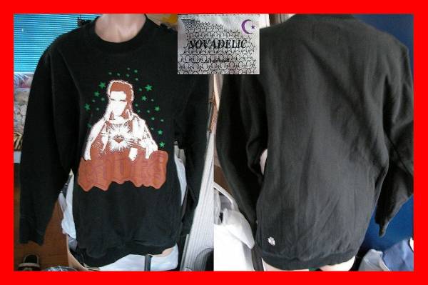 NOVADELIC マリア柄? 黒 トレーナー スウェット ジャケット拍卖