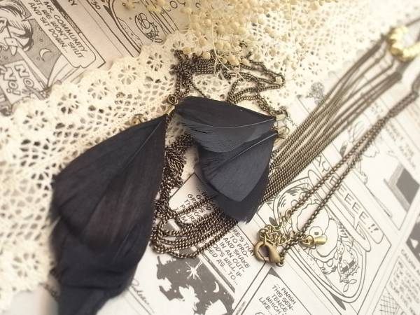 ★新入荷★♪フェザータッセルネックレス♪拍卖